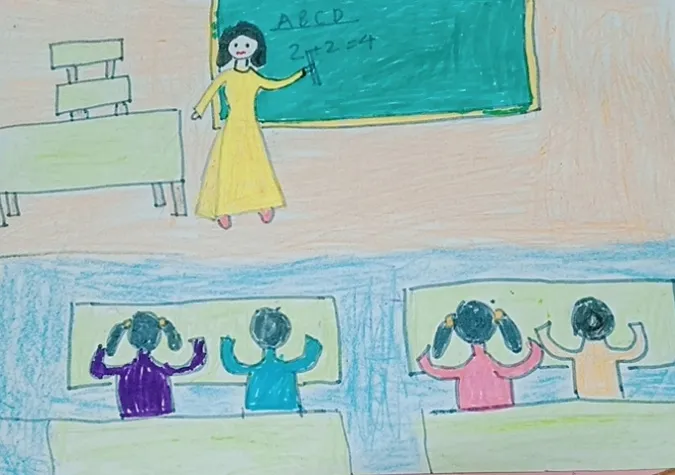 85 bức tranh vẽ cô giáo đẹp, ý nghĩa nhân ngày 20/11 66