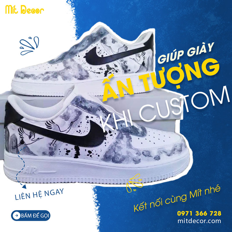 custom giày liên hệ