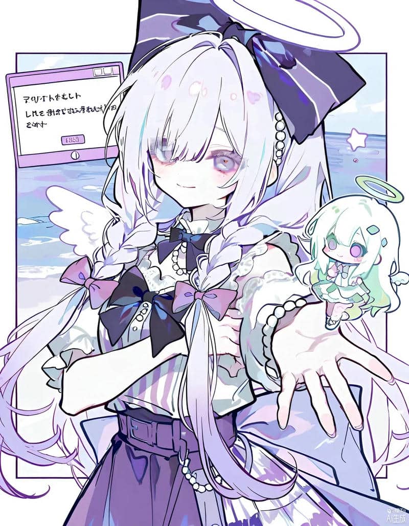 anime girl vẽ tranh anime