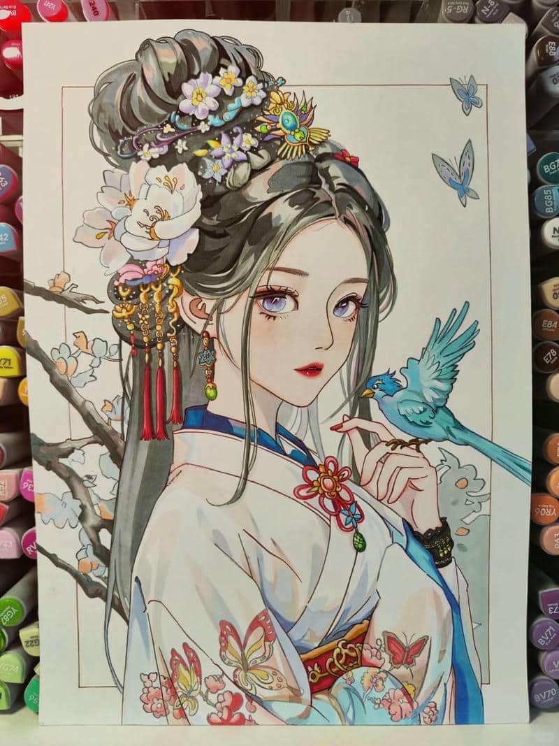 vẽ tranh anime buồn