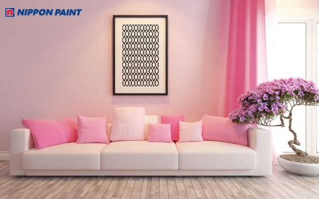 Màu hồng được ứng dụng khá phổ biến trong thiết kế nội thất