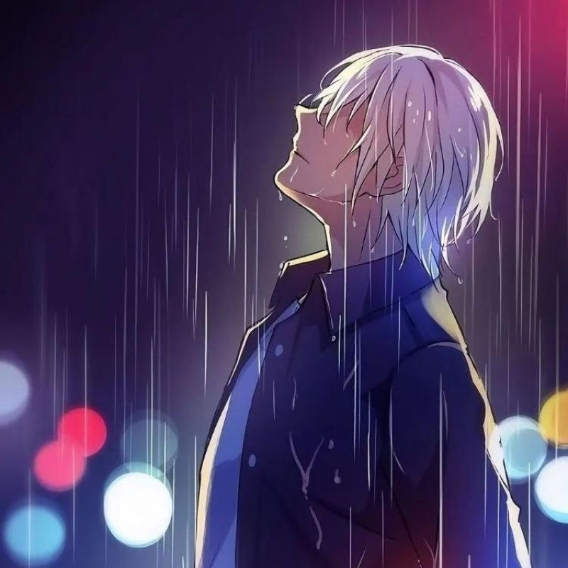 Ảnh anime nam buồn cho điện thoại