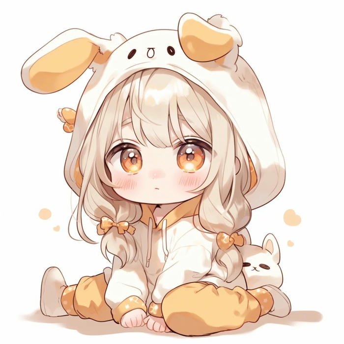chibi anime ảnh nữ dễ thương