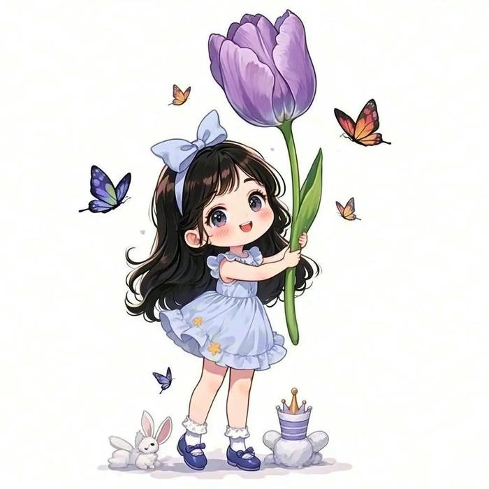 anime chibi nữ ảnh cute art