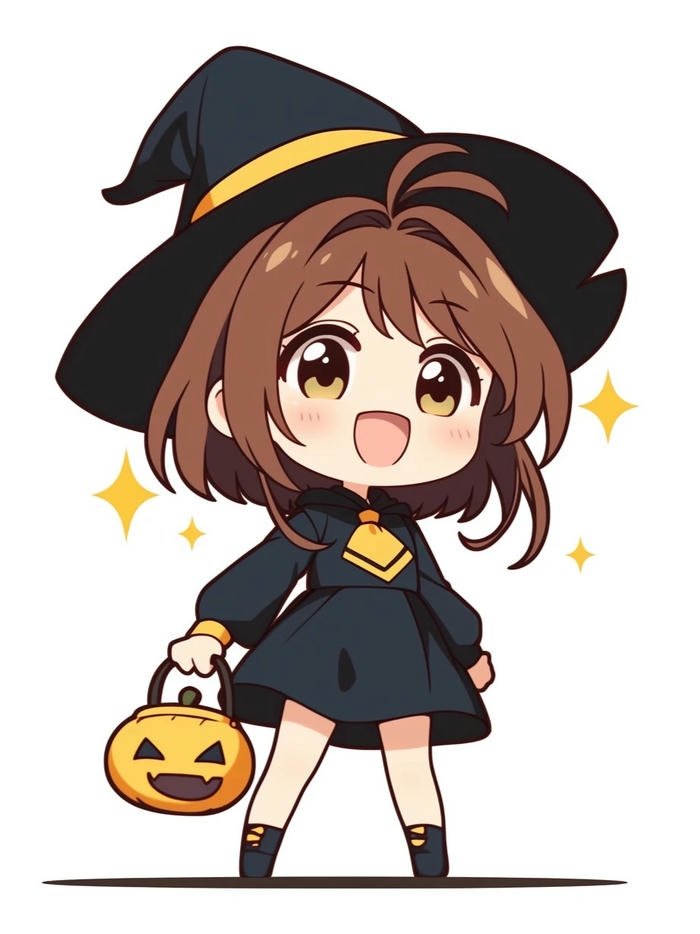 Ảnh anime nữ chibi phong thái vui tươi và sinh động