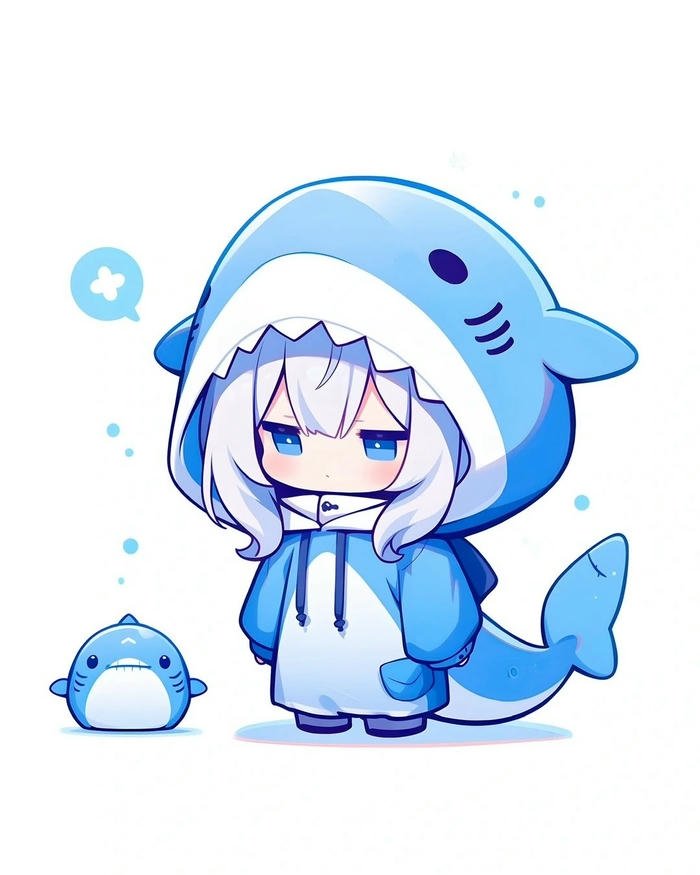 Ảnh anime nữ chibi tạo hình nhỏ nhắn đầy sức hấp dẫn