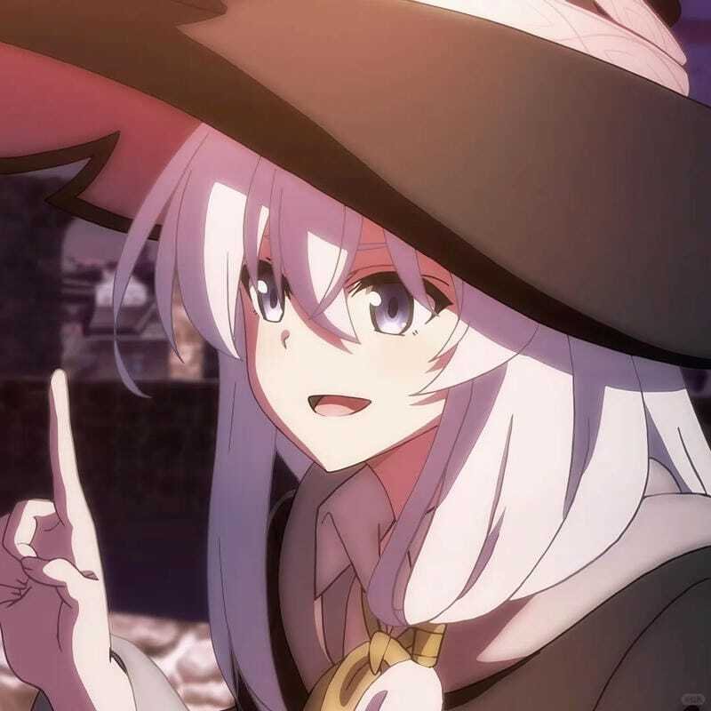 Elaina avatar anime đẹp với phong cách huyền bí cực chất