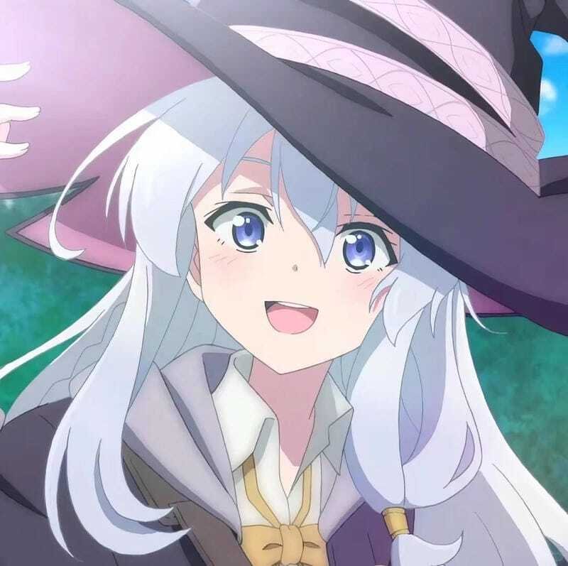 Ảnh Elaina avatar anime nữ tóc bạc đầy cuốn hút