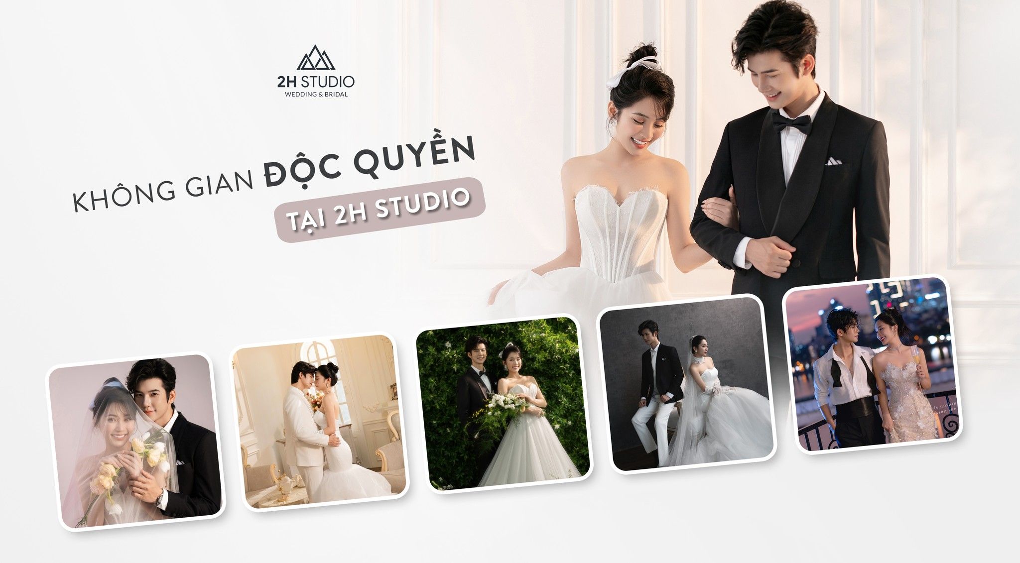 Bộ ảnh cưới phông đen chất lượng tại 2H STUDIO