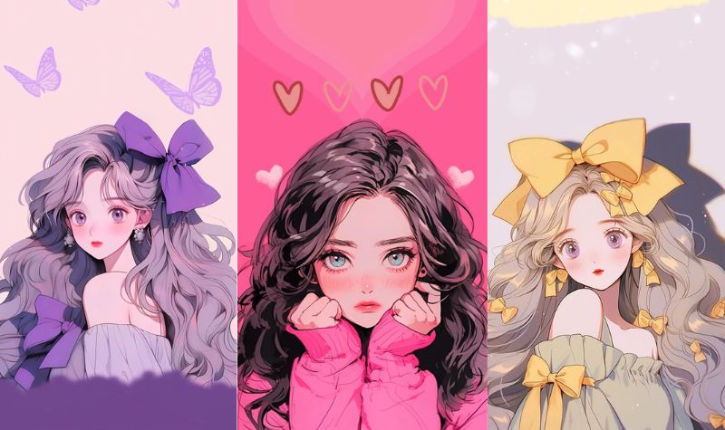 ảnh bìa facebook anime dễ thương