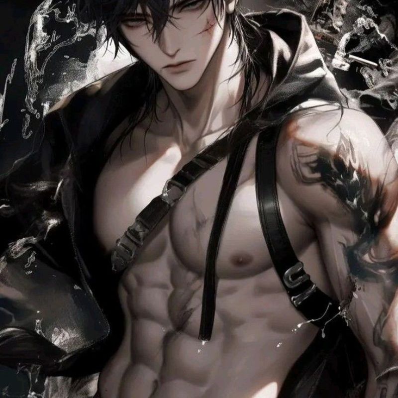 Hình anime boy cool ngầu cơ bụng