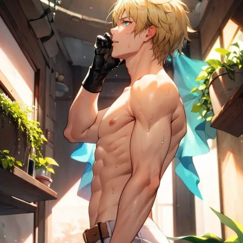 Ảnh nền boy anime 6 múi