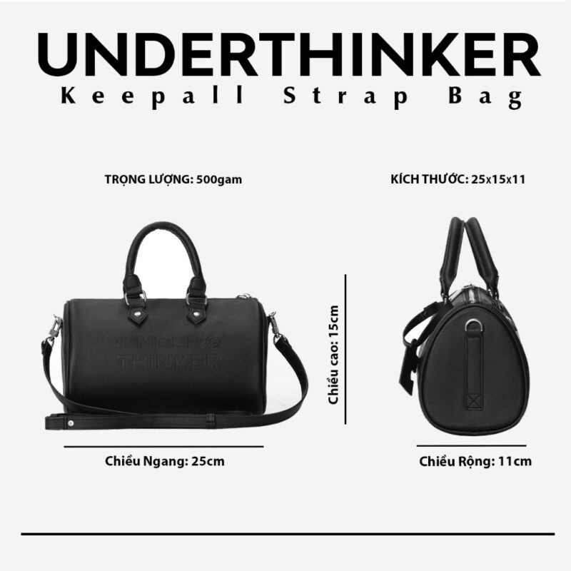 Túi Da Nam Nữ Monogram Keepall Strap Bag Dập Chìm Cao Cấp 8