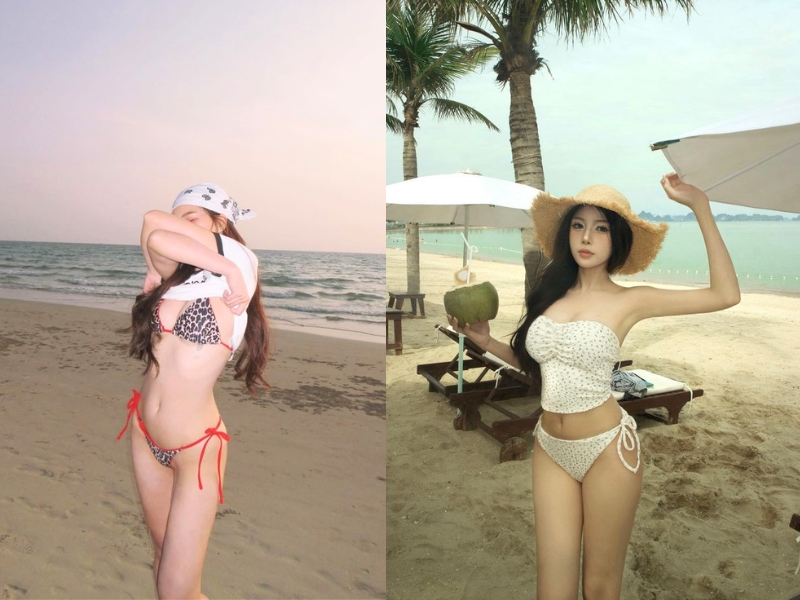cách tạo dáng chụp ảnh bikini ở biển