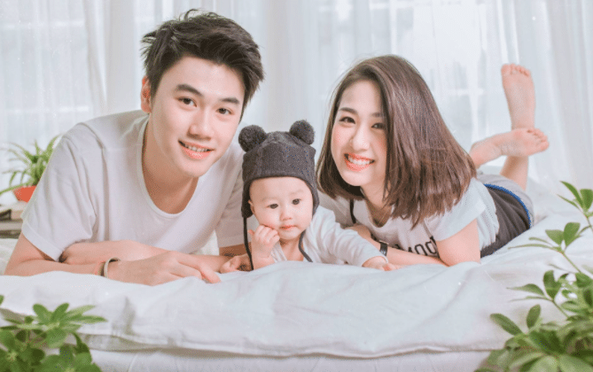 chụp ảnh gia đình 3 thành viên