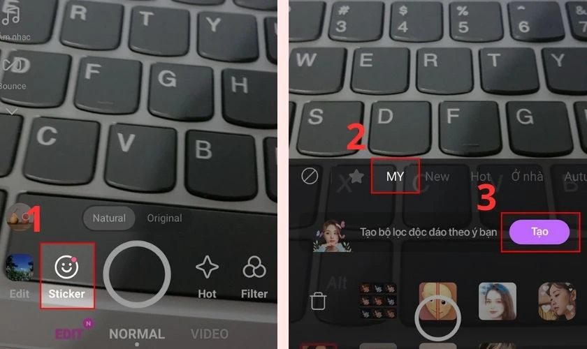 Tạo filter trên TikTok bằng cách sử dụng app B612
