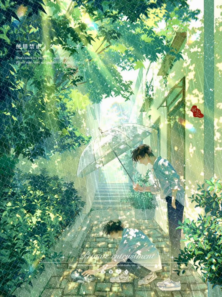Ảnh đam mỹ cầm ô