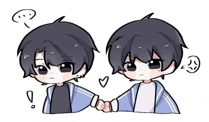 Chibi boylove nắm tay