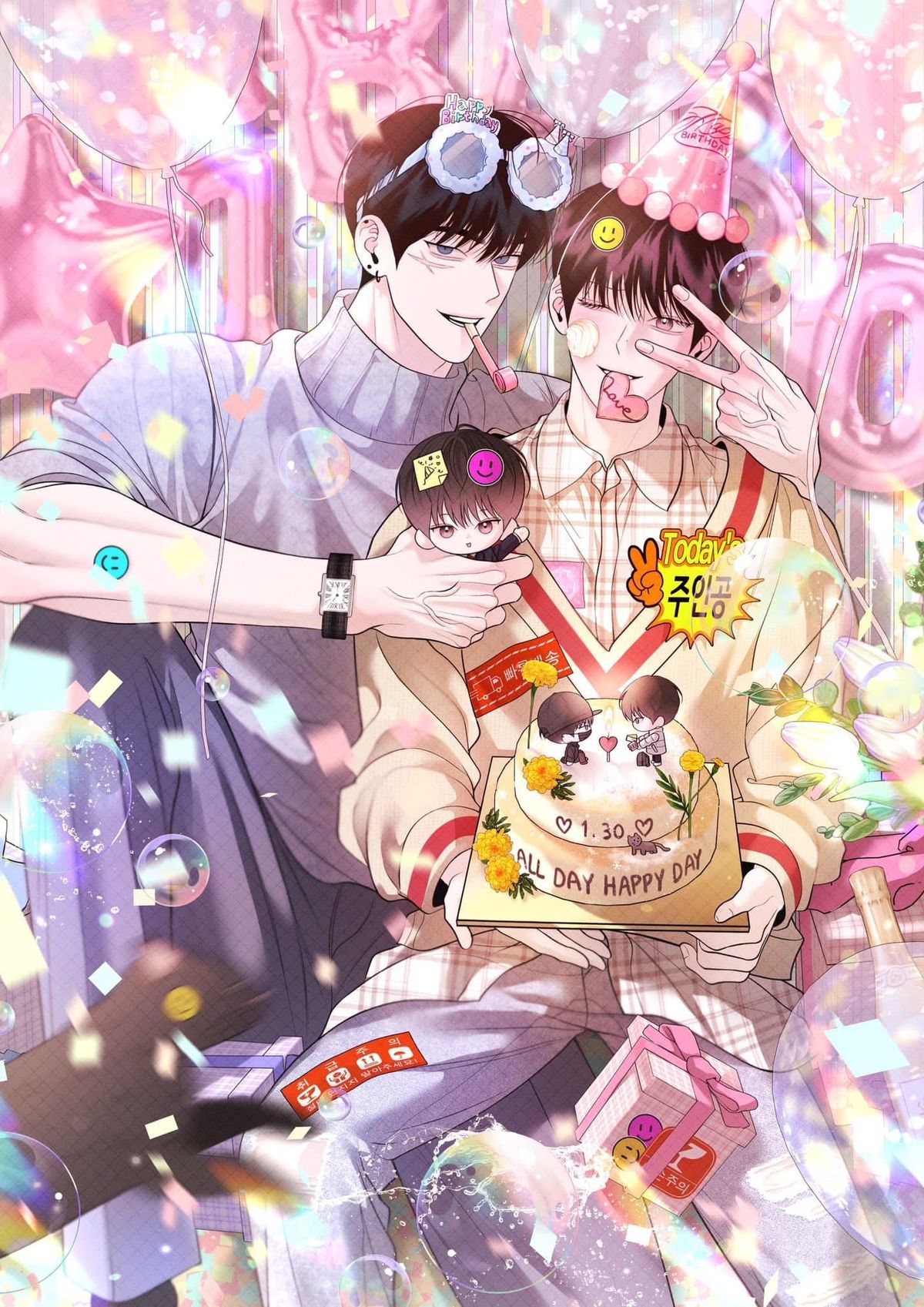 Anime đam mỹ thổi nến sinh nhật