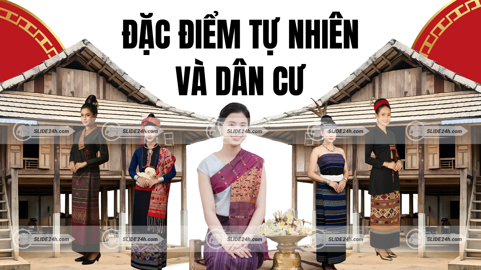 trang phục truyền thống và nhà sàn người lào