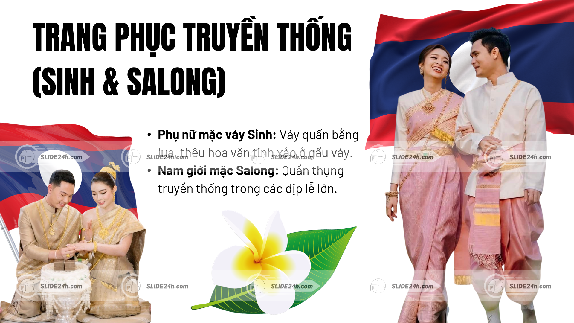 trang phục truyền thống lào váy sinh và salong