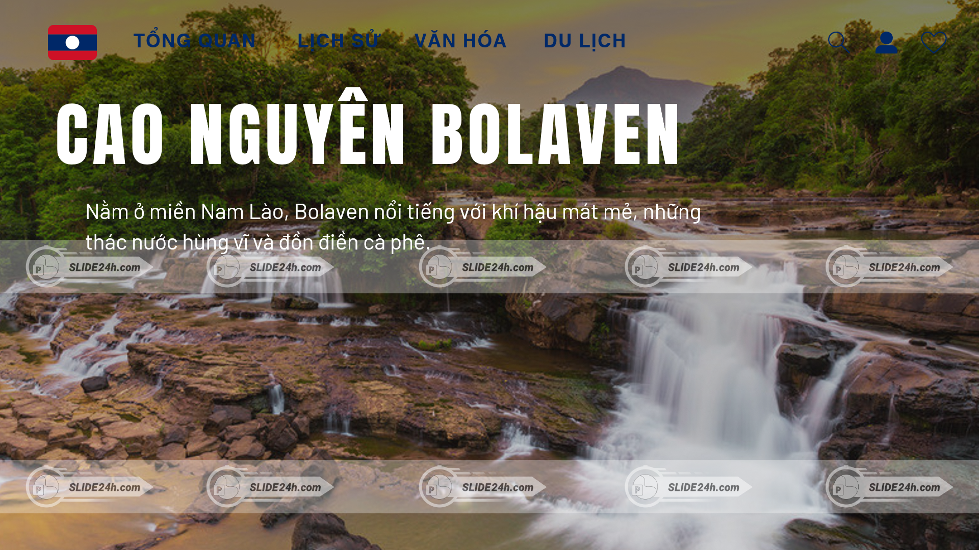 cao nguyên bolaven thác nước thiên nhiên lào