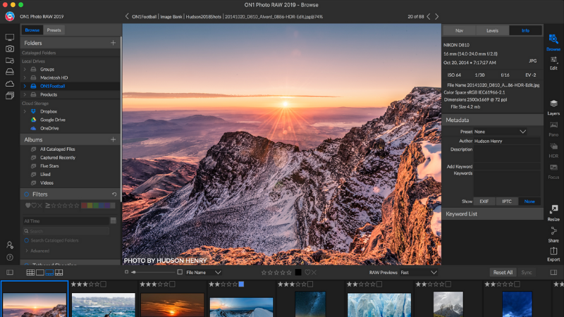 Khả năng xử lý ảnh RAW cực tốt trên Lightroom