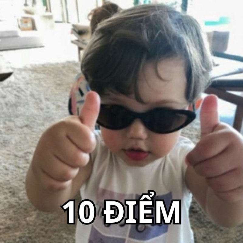 điểm 10 meme vui