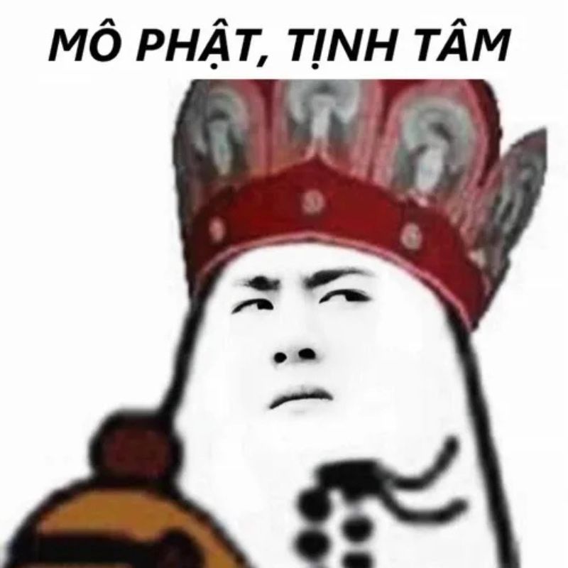 Mô phật, tịnh tâm meme Đường Tăng