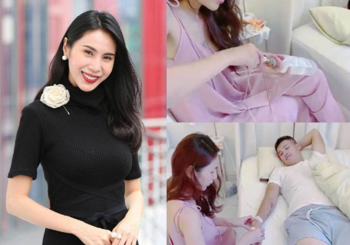 Clip Thủy Tiên truyền nước biển cho Công Vinh tại nhà gây tranh cãi - 2