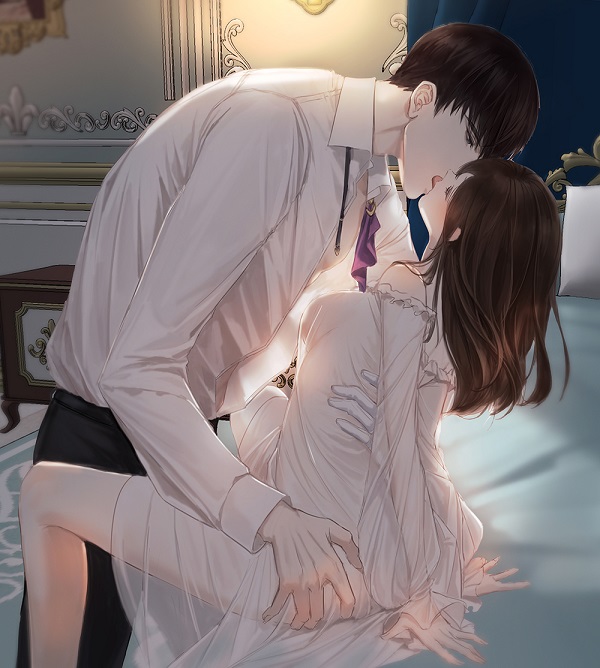 Ảnh hôn nhau đắm đuối anime lãng mạn