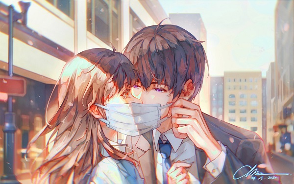 Những hình ảnh hôn nhau lãng mạn anime