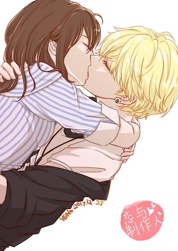 Ảnh anime hôn nhau ngại ngùng cute