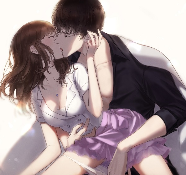 Ảnh anime đôi hôn nhau tình tứ