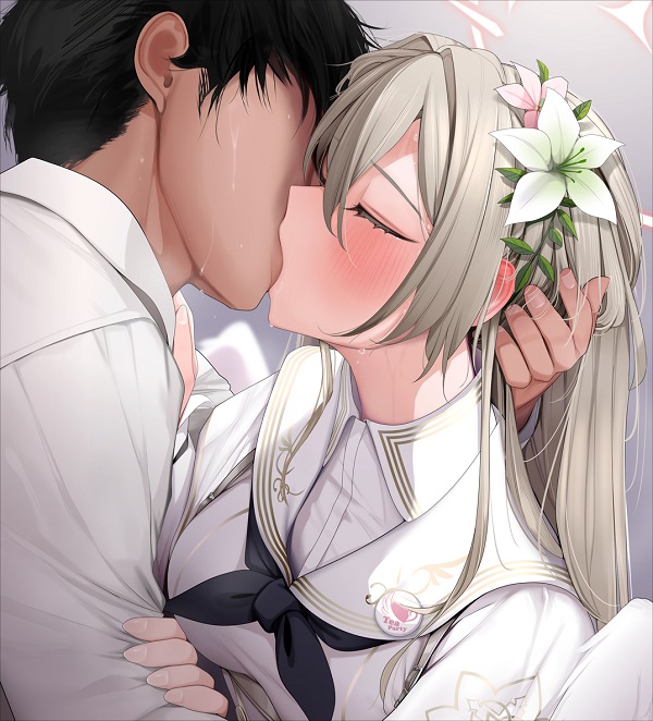 Hình ảnh cặp đôi hôn nhau anime đáng yêu