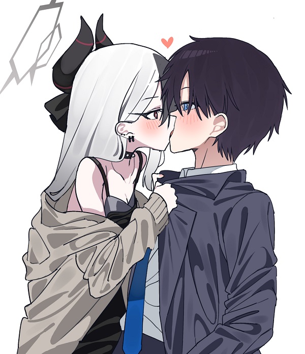 Ảnh anime hai người hôn nhau trong mưa