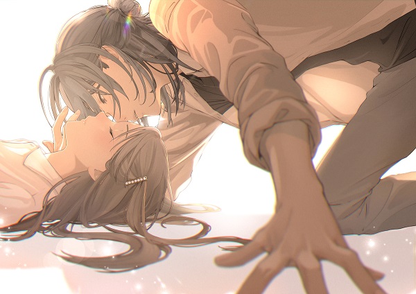 Ảnh anime hôn nhau giữa mùa đông