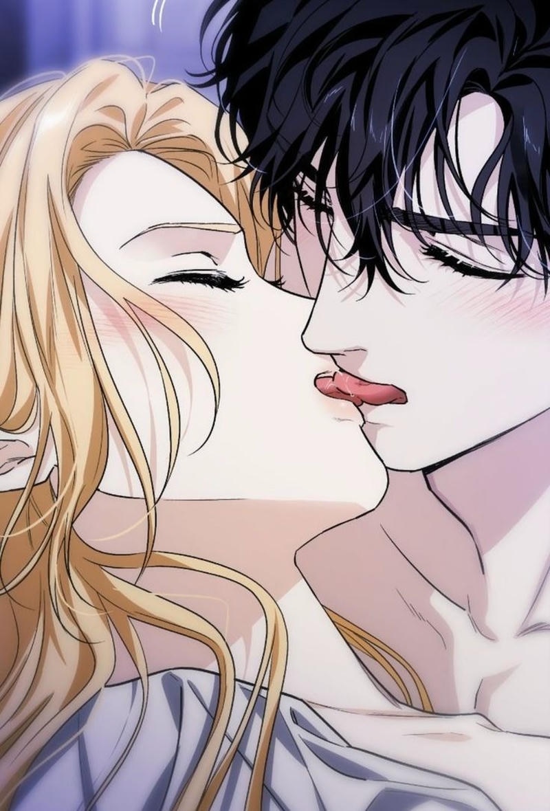 Ảnh anime hôn nhau dưới mưa với cảm xúc sâu lắng