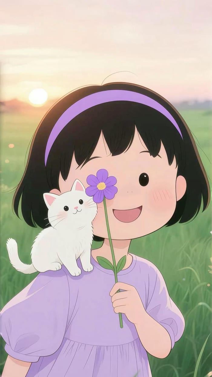 ảnh chibi nữ cute ngây thơ