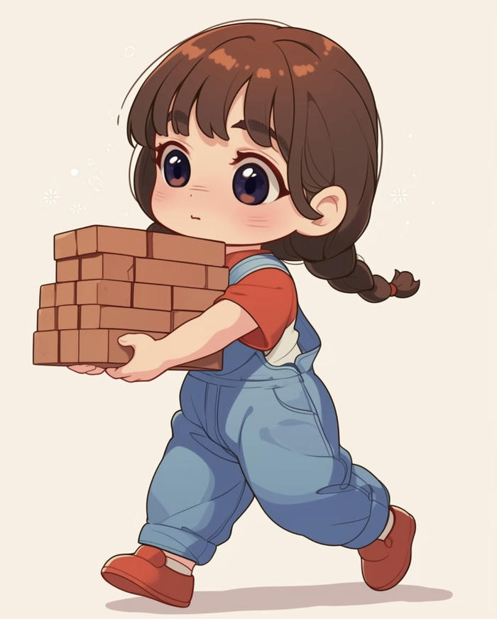 ảnh chibi nữ dễ thương phong cách đáng yêu
