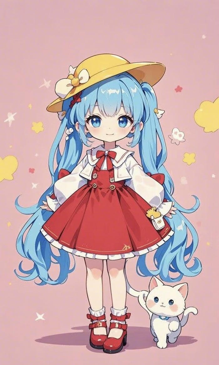 bản vẽ anime chibi nữ đáng yêu