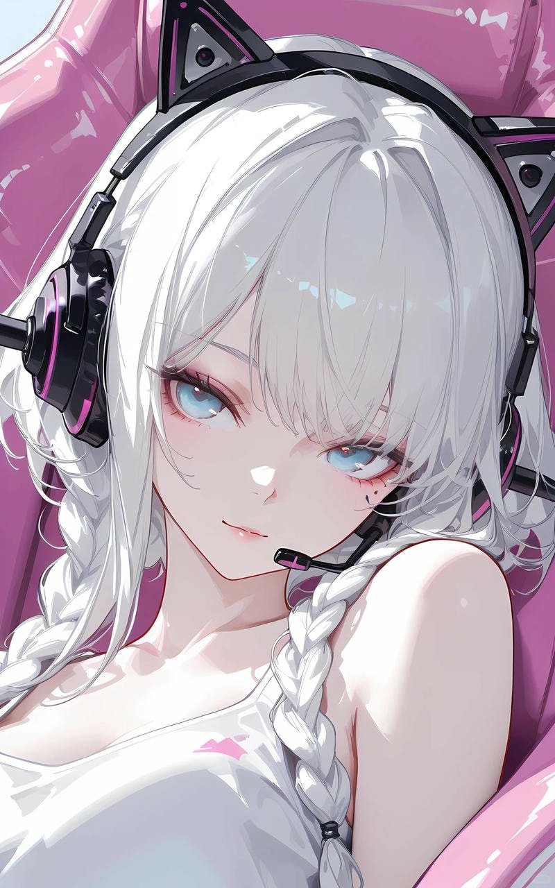 hình anime nữ tóc dài ngầu