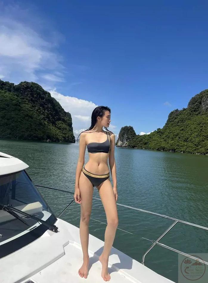Doãn Hải My diện bikini khoe eo nhỏ xíu, sắc vóc ngày càng lên hương