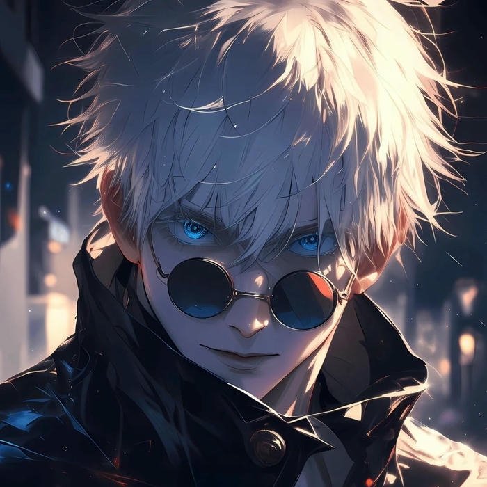 ảnh đại diện anime chất nam đeo kính tròn