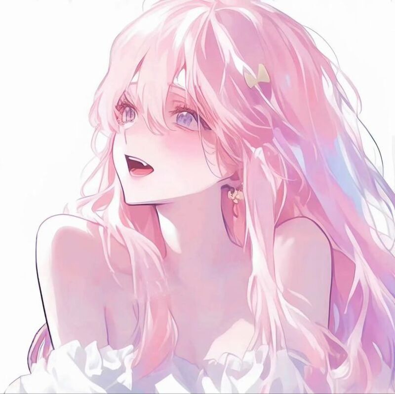 Hình ảnh Anime nữ đẹp, xinh gái tóc hồng