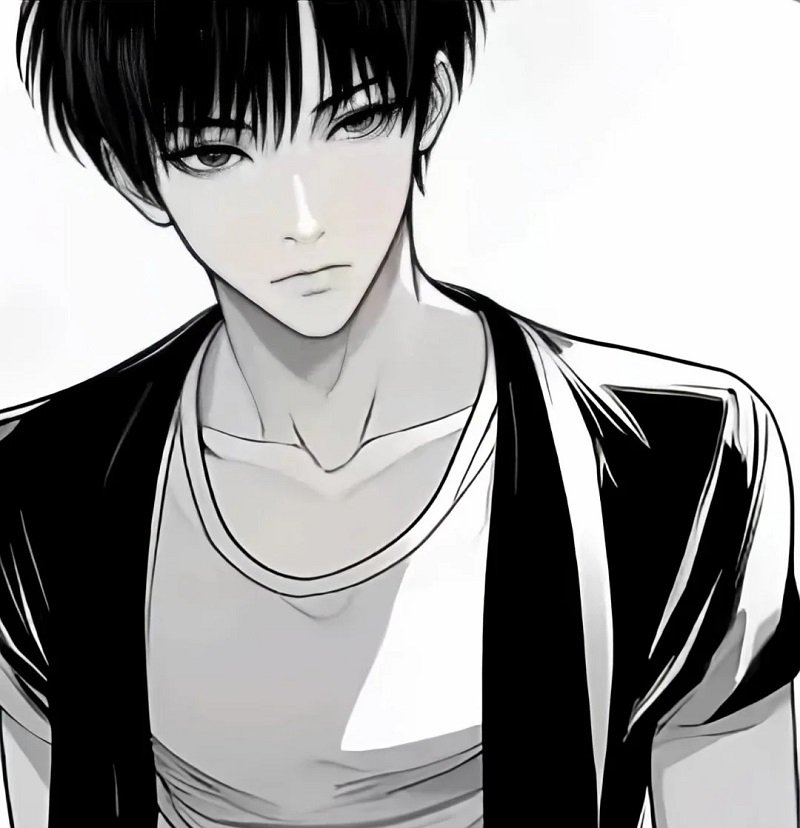 Avatar đôi anime đen trắng đẹp dành cho Zalo
