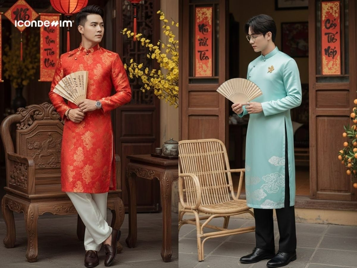 Cầm quạt là cách pose chụp ảnh Tết Nam lãng tử