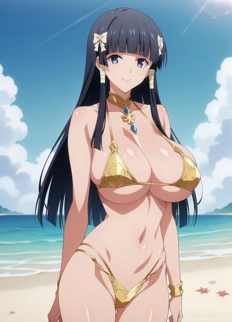 Nàng waifu bikini quyến rũ Ảnh gái anime bikini