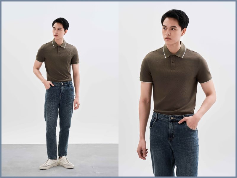 mặc áo polo đúng cách