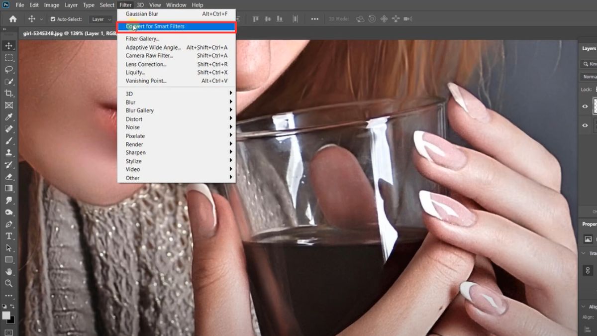 Tạo hiệu ứng phát sáng mờ ảo trong Photoshop bước 2 (Hình minh họa)